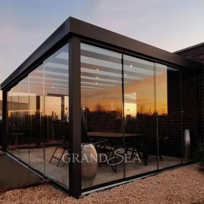 Foshan Factory Design Modern Style High-quality Sunroom Convenient Glass Greenhouse Sunroom for Outdoor