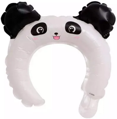 Wholesale Christmas Party Decoration Inflatable Hair Hoop Animal Ear Balloon Headband PVC 85cm Ellipse OEM Customized 2 Colors