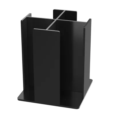 Bar Cup Holder Black Acrylic for Cups Lids & Straws Tea Milk Cup Storage Display Rack