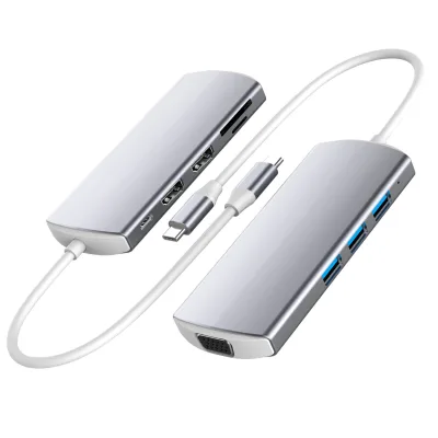 LKL Laptop Docking Station Dual Monitor 4K 30Hz, 9 in 1 USB C Hub