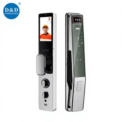 Zinc Alloy Security Digital 3D Face Recognition Fully Automatic Electronic Mortise Entry Door Smart Lock