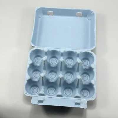 Colored Egg Tray Machine Made 12 Cell Recycled Pulp Compostable for Small Farms Wholesale