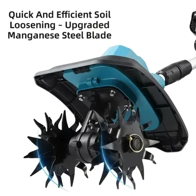 Cordless Lithium Battery Industrial Grade 5AH Handheld Cultivator Mini Electric Tiller for Garden Farming
