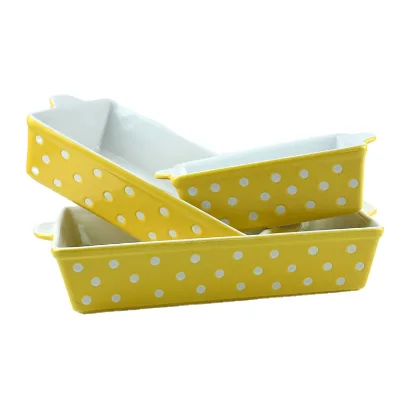 Rectangular Ceramic Dinnerware Dish Custom Stoneware Bake Tray
