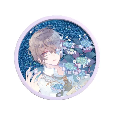 Acrylic Quicksand coaster Transparent Cartoon Animation Surrounding Custom Quicksand Creative coaster