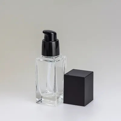 Plastic Black Treatment Pump Liquid Distributor Outside Spring Cream Pump