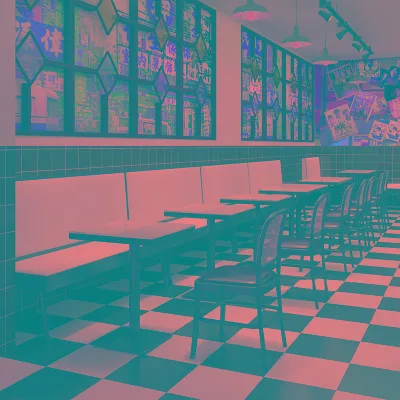 Custom Modern Cafe Bench Seating and Fast Food Restaurant Tables Chairs Sets for Coffee Shops and Dining Rooms