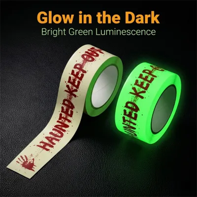 Halloween Warning Glow in the Dark Nighttime Luminous Tape Waterproof DIY Cordon Line Reflective Self-Adhesive Safety Tape