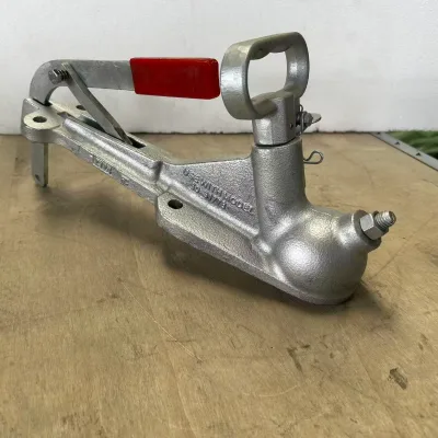 New Eden Trailer Galvanized 3.5T Trailer Coupler with Brake Lever AU Spec 50mm Tow Connector for Braked Cargo Trailers