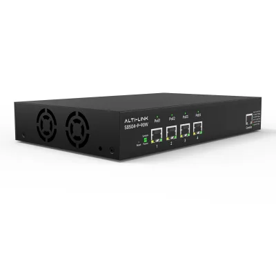 Multi-Gigabit 4-Port 10Gbps Base-T Layer 3 Managed POE Switch RJ45 Copper SNMP with LACP IGMP in Stock
