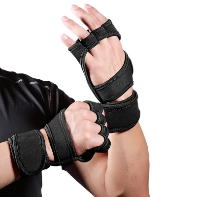 Sports Cross Training Gloves With Wrist Support for Fitness Weightlifting Gym Workout Powerlifting