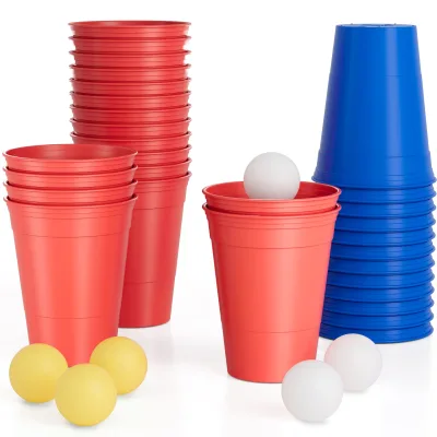 Creative 500ml Plastic Square Cup with Custom Logo Modern Design Eco-Friendly Venue Cup for Parties Gargle Game Cup