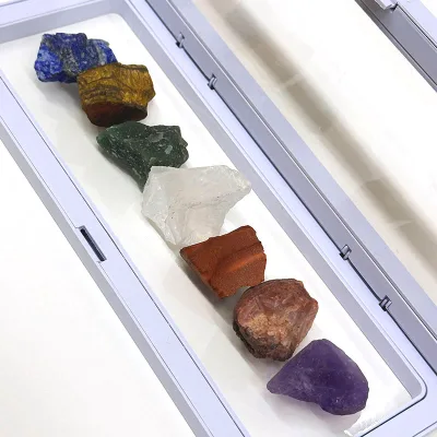 Wholesale High Quality Medit Natural Seven Chakra Healing  Crystal Stones Gift Set