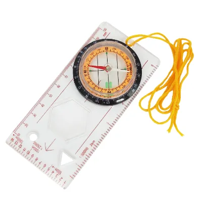 Lightweight compass for outdoor hiking in both day and night Magnetic North # MC-1