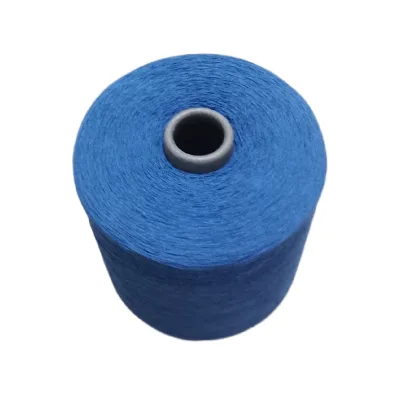 Wholesale China Cheap Eco-friendly Recycled Cotton Yarn 12S Stone Blue Soft High Evenness for Knitting Weaving