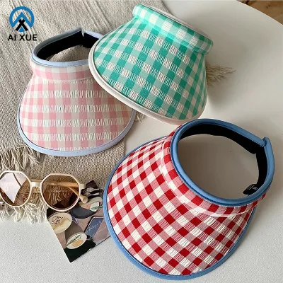 Best Selling Women's Summer Beach Hat Custom Size Wide Brim Sun Visor Foldable Floppy Hat Competitive Price Travel Fishing