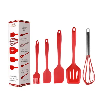 Hot Sale Cooking Utensils 5 PCS Silicone Cooking Utensils Kitchen Tools Silicone Cooking Tools