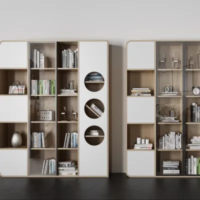 Oem Odm Modern Design Furniture Contemporary Bookshelf Corner Shelf Storage Rack Bookcase Book Shelves