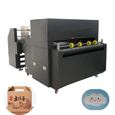 Industrial-grade High-speed Digital Printing Machine Fully Automated for Color Printing on Wood Boards and Wooden Crates.