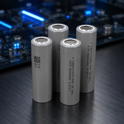 Linkdata INR21700 21700 LiFePO4 Lithium Ion Cell 5000mAh 3.6V Cylindrical Rechargeable Battery 1000-Cycle Power Tools