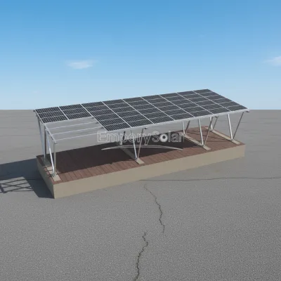 Solar Mounting Bracket Aluminum Anodized Stainless Steel Solar Carport PV Parking Structure Solar Shed Exporter Wind Load Solar