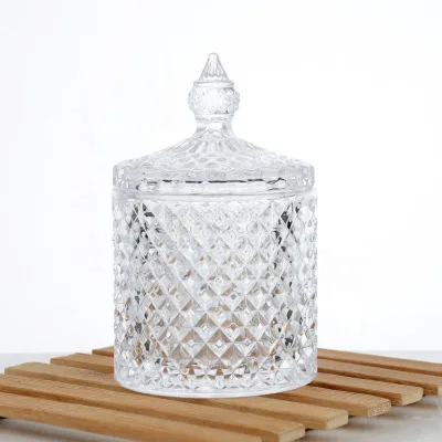 Wedding Home Decoration Factory Direct Selling Aromatherapy Soy Luxury Jar Crystal Stone Candle Set