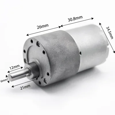 3530 Dc Gear Motor 37mm 200rpm 12v Dc Gear Motor for Electric-drive Cuitain