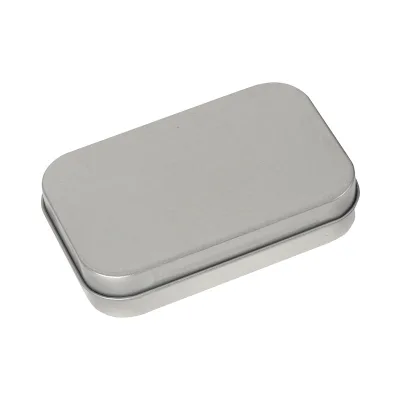 New Arrival Stock Rectangular Tinplate Box Packaging Metal Container Wear-Resistant Rounded Corner Rolled Edge Cigarette