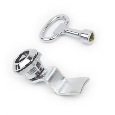 Link Triangular Cylinder Tubular Zinc Alloy Panel Lock Key Cabinet Small Flat