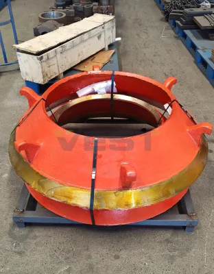 Cone Crusher Mantle Bowl Concave Liner Spare Wear Parts Bronze Mantle Bowl Liner for Sales
