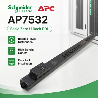Original Genuine AP7532 APC Rack PDU Basic 30A 120V (24) 5-20 0U Aluminum Alloy 3 Phase 4 Wire 240V 30A in Stock