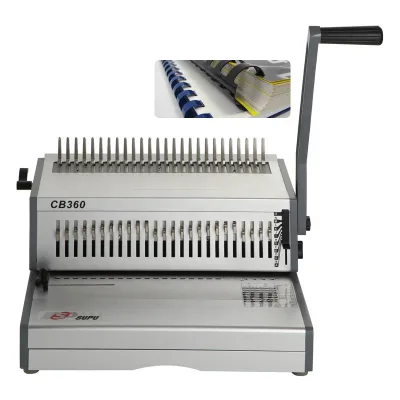 Book Print Desktop 360mm Comb Perfect Punching and Binding Bookbinding Machine Factory