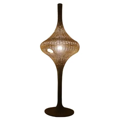 Southeast Asia Style Rattan Artistic Floor Lamp