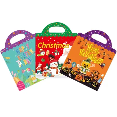 Wholesale Cute Cartoon Animal Custom Jelly Fun Scene Gifts and Rewards Children Education Toys Kids Sticker Book Printing