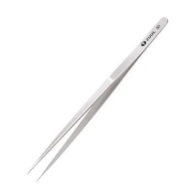 2UUL Everyday Hand Polish High Precision 3D Sharp Flying Line Tweezer for Planting Tin IC Chip Micro Repair Forceps Tweezers