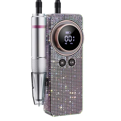 35000RPM Portable Rechargeable Nail Drill Machine Wireless Electric E-file for Acrylic Gel Polish Remover Manicure Tools