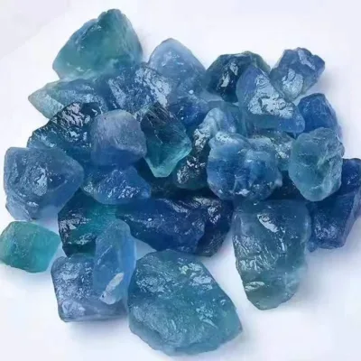 Customized Natural Blue Aquamarine Raw Chunks Healing Crystal Rough Stone for Healing
