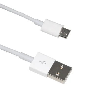 1M PVC TPE 3A 5A USB Type-C Cable Nylon Jacket Braid Shielding 3A Fast Charging White Color USB2.0 Function 1.5M Cable Length