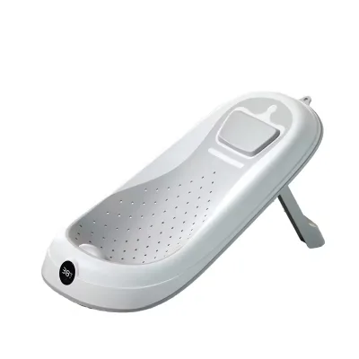 Baby Supporting With Soft Back Baby Bath Chair Stand for Shower Support With Thermometer Baby Bath Seat