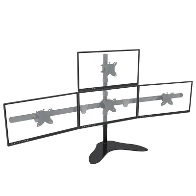 Quad Pyramid Monitor Desk Mount 15 Inch to 30 Inch Display VESA 100x100 360 Rotation