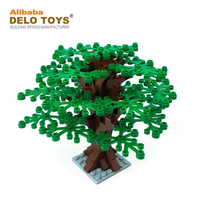 City Tree Building Blocks Leaf Trunk Street View Courtyard Large Bushy Trees (DLC-005)