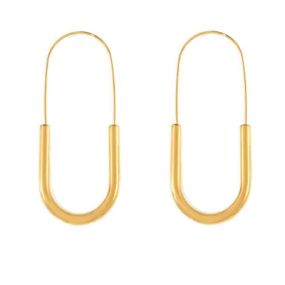 Fashion Classic New Earrings Gold Paper Clip Earrings
