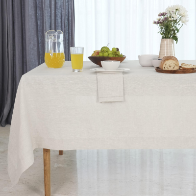 Rectangular Tablecloths 100%Linen Tablecloth Elegant Table Cover for Kitchen Table Decorations