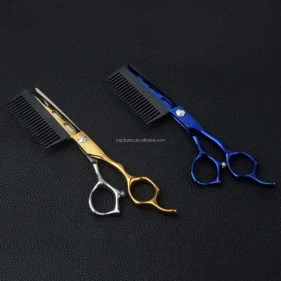 Wholesale Pet Grooming Dog Hair Scissors 440C Hair Cutting Scissors Japan Steel Set Salon 6.0 Inch Scissors With Combs