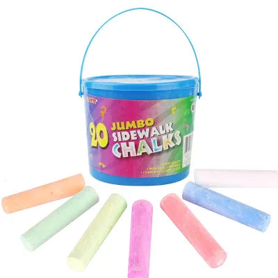 Wholesale Washable Sidewalk Chalks for Schools with Jumbo Size and OEM Packaging