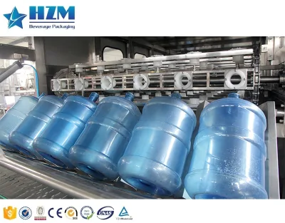 Automatic Big Barrel 10L 19L 20L Dispenser Bottled 5 Gallon Drinking Water Plant Line Rinsing Filling Capping Machine