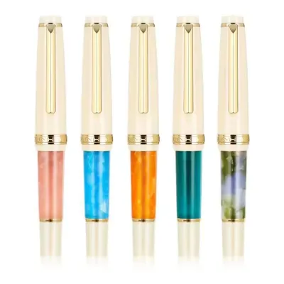 Short Mini Art Calligraphy Fountain Pen Special Gifts Signature Pen Customized Logo Business Acrylic Luxury Fountain Pen