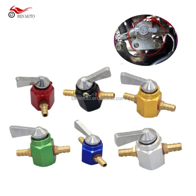 Racing 6mm Gas Tank Fuel Switch Gasoline Faucet Gasoline Switch Shut Off Valve Motorcycle Fuel Cock for Motorcycle Fuel System