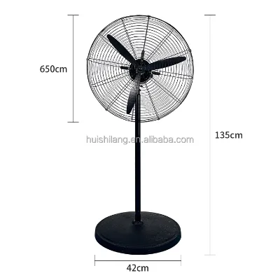220V Adjustable Wind Ventilation Fan Floor-standing Industrial Household Fan 3d Fan Electric Metal Home Technology Black