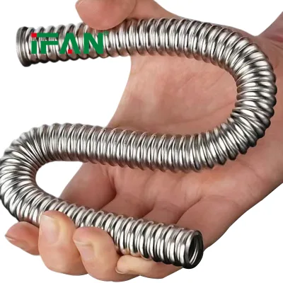 IFAN Ultra Flexible Stainless Steel Corrugated Hose 20-60cm Top Rated Easy Bend Installation